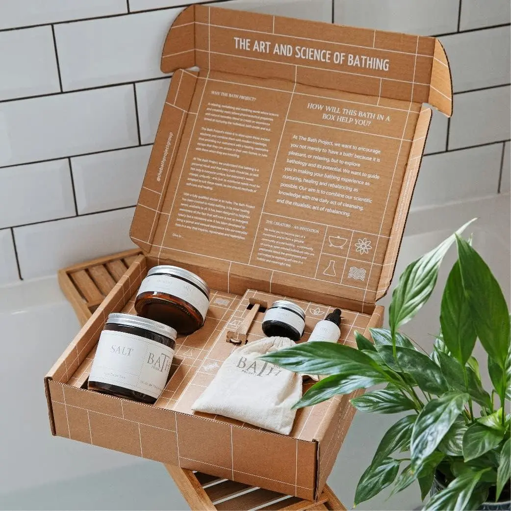 The Bath Project Sensitive Skin Spa Gift Set, Oat Milk Powder, Dead Sea Salt, Coconut Oil Bath Sets for Women, Mothers Day Gifts, Christmas Gifts For Sensitive Skin