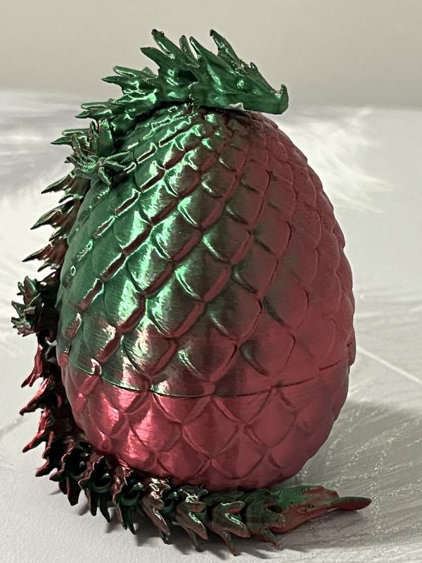 3D Printed Dragon Egg with Baby Dragon Toy - Collectible Fantasy Sci-Fi Toy 4