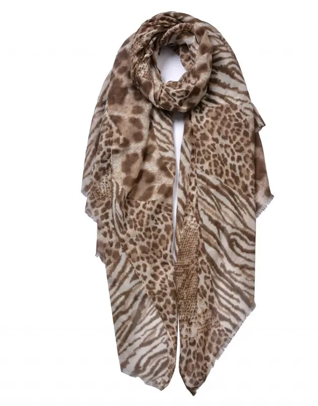 Women Head Neck Wrap Scarf Stylish Leopard & Zebra Print Ladies Scarves 6656 4