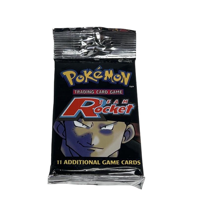 Pokémon Team Rocket Unlimited Booster Pack (WOTC) - Long Crimp/Hang Tab Trading Cards 1