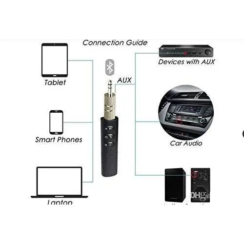 Aux Bluetooth Wireless Adaptor Jack 3.5mm Accessories 5