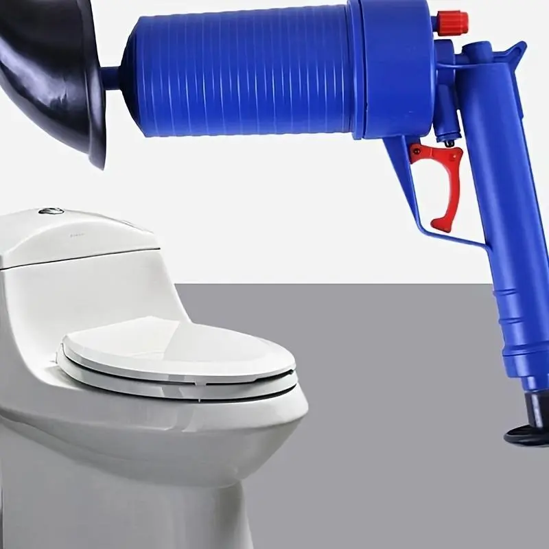 【2025】Pressure Drainage Pump with Accessories, Pneumatic Toilet Plunger, Manual Pump Cleaner, Air Pressure Drain Pump Pipe Dredge Tool for Toilet/Sink/Bathtub 3