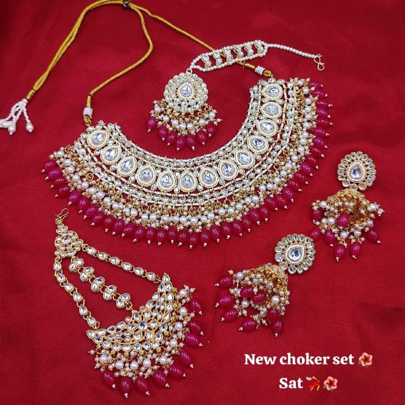 A001 ANTIQUE POLISH PATWA NECKLACE SET 3