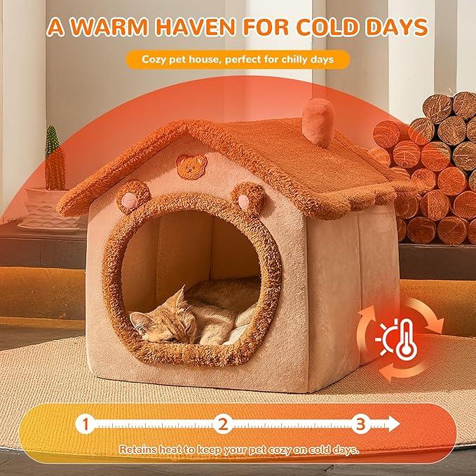 Product Introduction of 1pcs Cats and Dogs House House Small Dog Four Seasons General Can Be Dismantled and Washed Dog House Pet Supplies 5