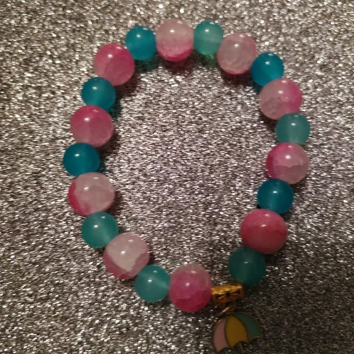Handmade Glass Bead Bracelet - Fashion Accessory