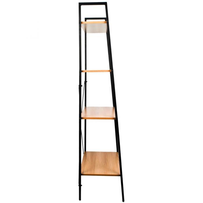 4 Tier Ladder Shelves Display Cabinet Bookshelf Unit for Home Living Room Furniture 2