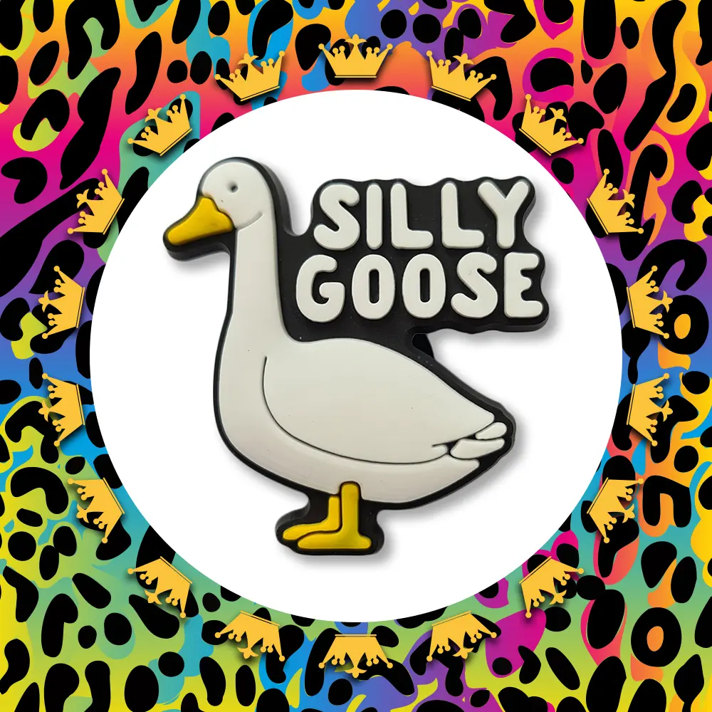 Super Cute Funny Silly Goose Croc Charm - GEESE - Farm - Animal Bird