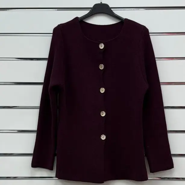 Gold Button Up Cardi (BF) 3