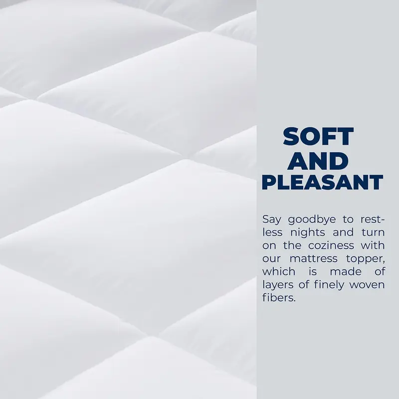 MH Home Hotel Quality Mattress Topper 10cm Deep Thick Breathable Soft Washable Single Double King All Three Sizes 3