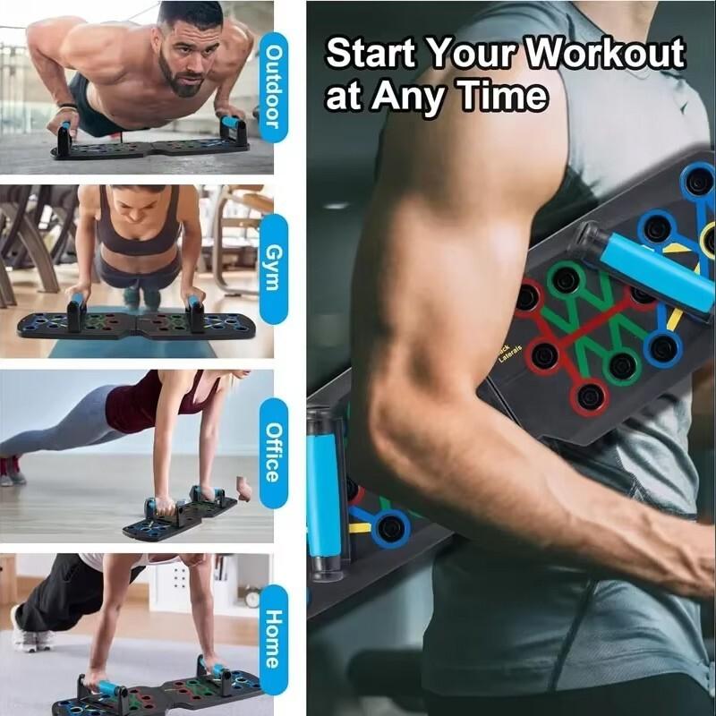 Product Introduction of 12in1 Push Up Board Multifunctional Fitness Board Exercise Workout Equipment UK 22