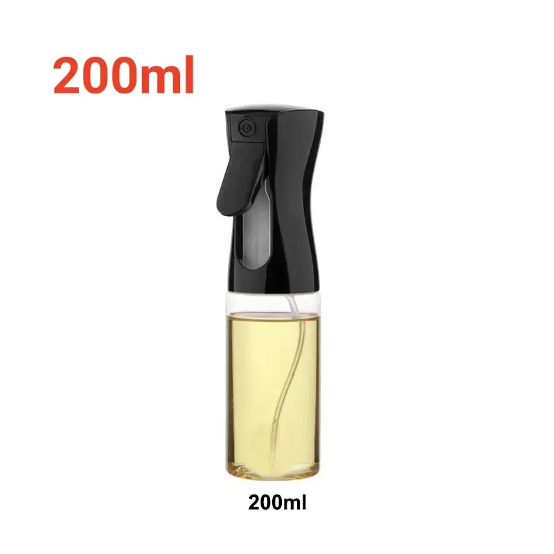 200ml Oil Spray Bottle Kitchen Cooking Olive Oil Dispenser Camping BBQ Baking Vinegar Soy Sauce Sprayer Containers multicoloured spray type oil  dispenser Transparent Utensils Air Fryer Nozzle 2