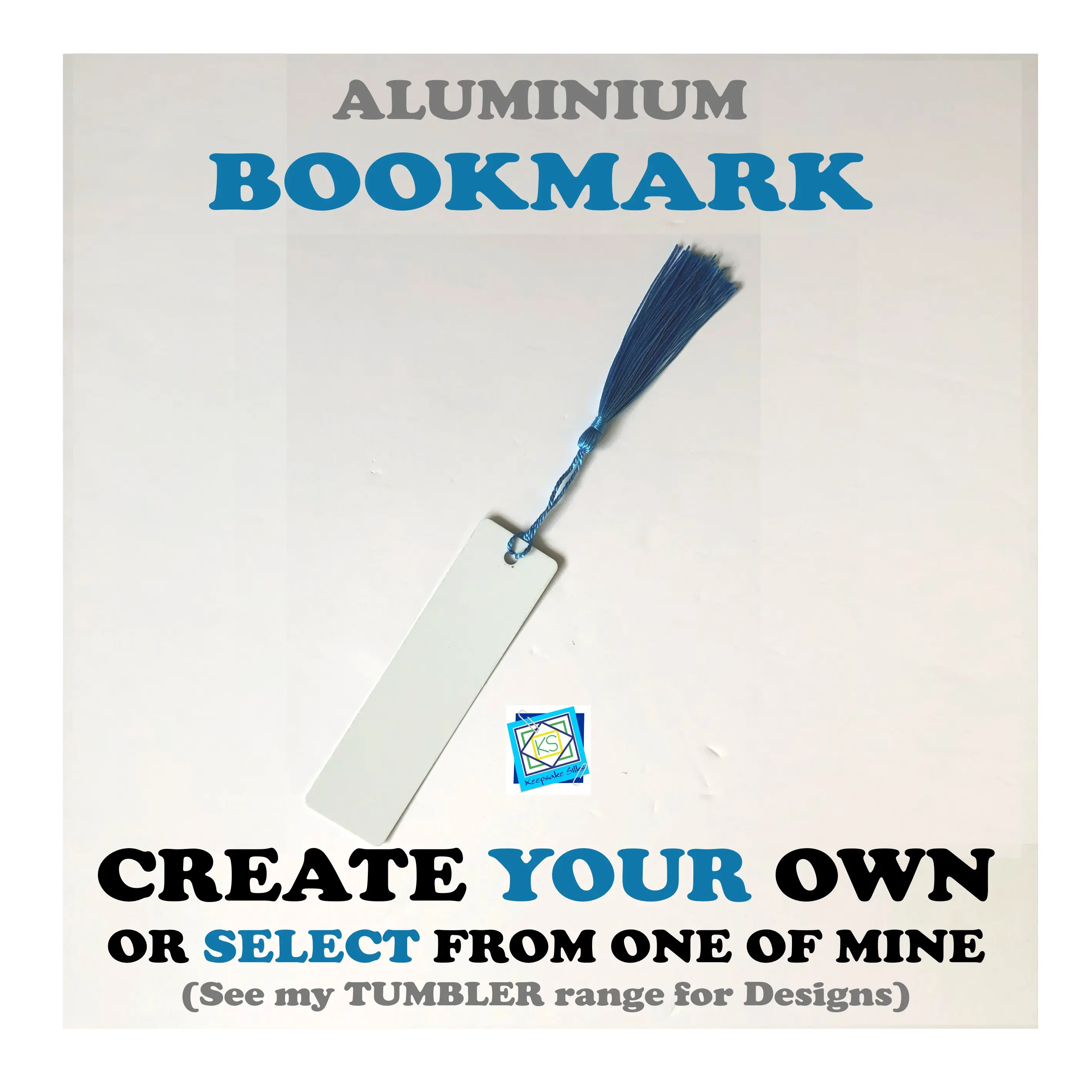 CUSTOM - Aluminium Bookmark comes with a pre-selected Tassel - Create your own bookmark or select from one of mine
