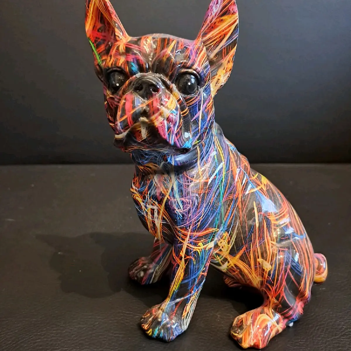 French Bulldog Sitting Super Nova Art - Brand New With Box