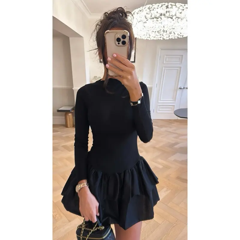 Women's Frill Mini Dress for Casual Wear - Womenswear 2