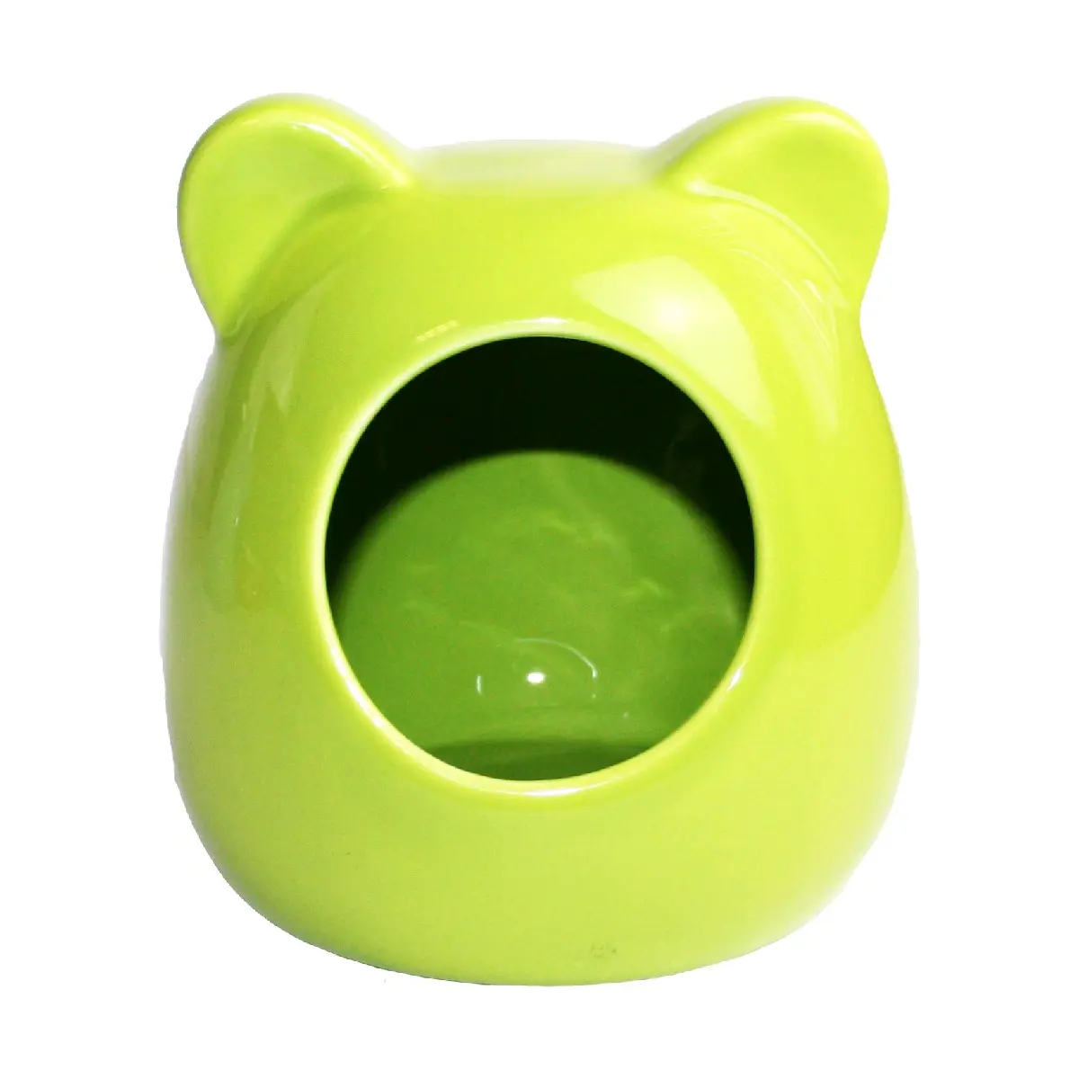 Small Animal Ceramic House - Green