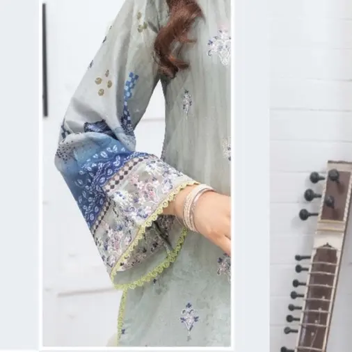 ML7 D4 Pakistani Ladies Readymade Shalwar Kameez Suit with Printed Dupatta 7