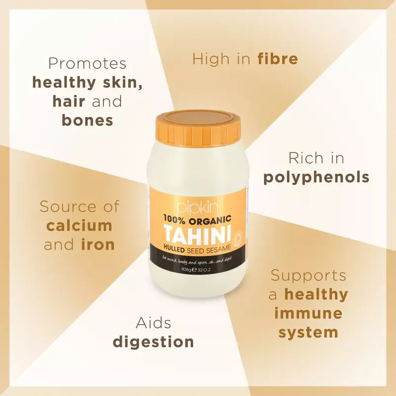 100% Organic Tahini Paste 908g Natural Vegetarian Kosher Vegan Non-GMO 4