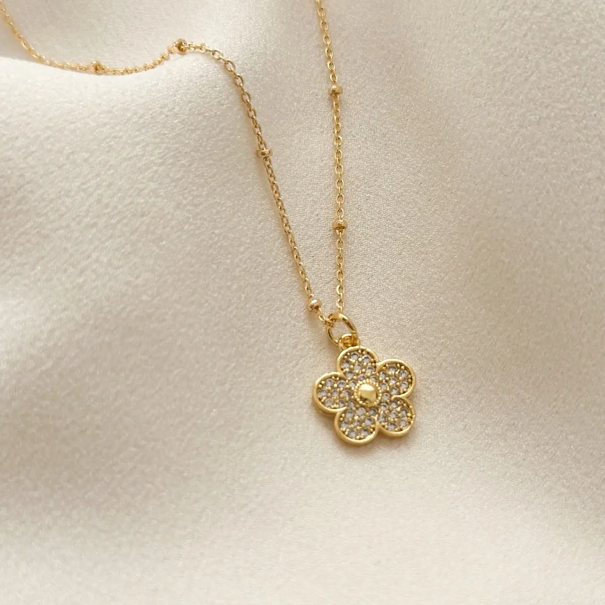 Ellis Grey - Daisy 18K Gold Necklace - Waterproof
