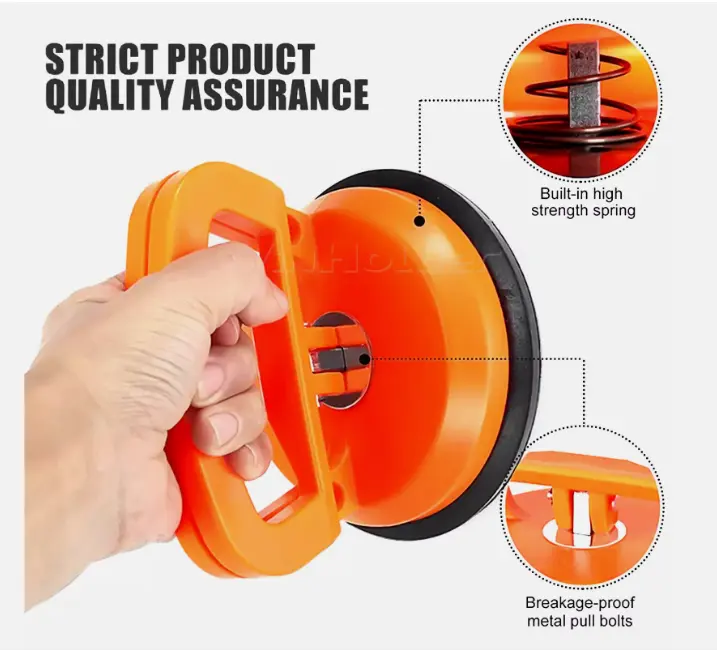 3X Dent Puller Car Body Panel Suction Cup Set Repair Removal Tool Kit - Up to 75kg 5