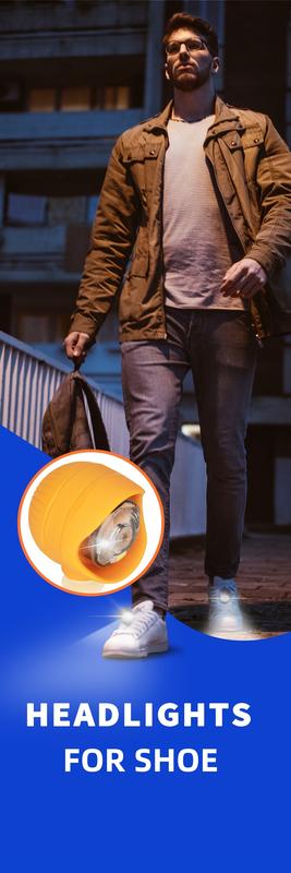 Product Introduction of 2Pcs Multifunctional LED Shoe Lights: Enhance Night Visibility & Safety, Ideal for Walking, Cycling, Festive Charms - Durable PVC Material 3
