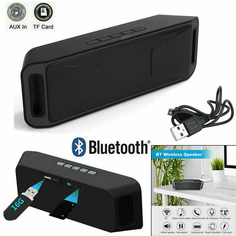 High Quality Bluetooth Wireless Speaker High Bass Portable Indoor Outdoor Stereo Loudspeaker Multicoloured Audio Compact Audio Compact 1