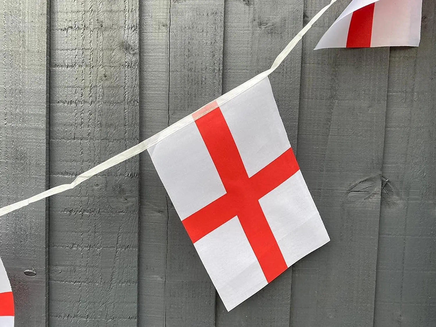 St George Bunting 14X21CM 6M 20 Flags Lightweight Banners