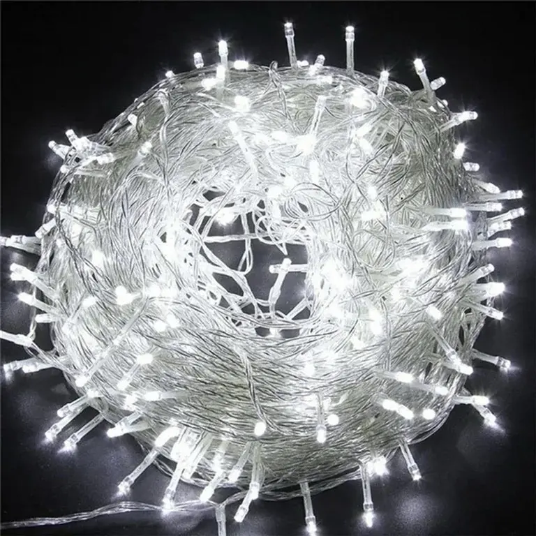 Christmas LED Outstanding Decoration  White  , Super Bright LED Christmas Party Decoration   White  Ornaments string lights strips 40m  led christmas  night curtain