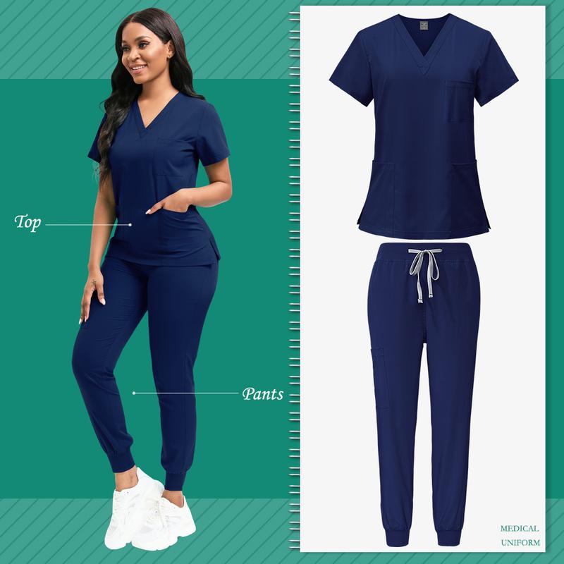 Product Introduction of Premium Polyester Nurse Scrub Set – Stylish Fitted Uniform with Badge Pouch | Perfect for Nurses & Veterinarians 13