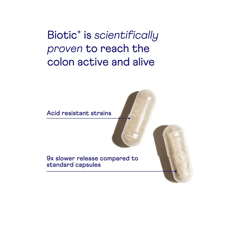 Biotic⁺ Probiotic - For Your Gut, Energy, Immune System and More Healthcare Zinc 7
