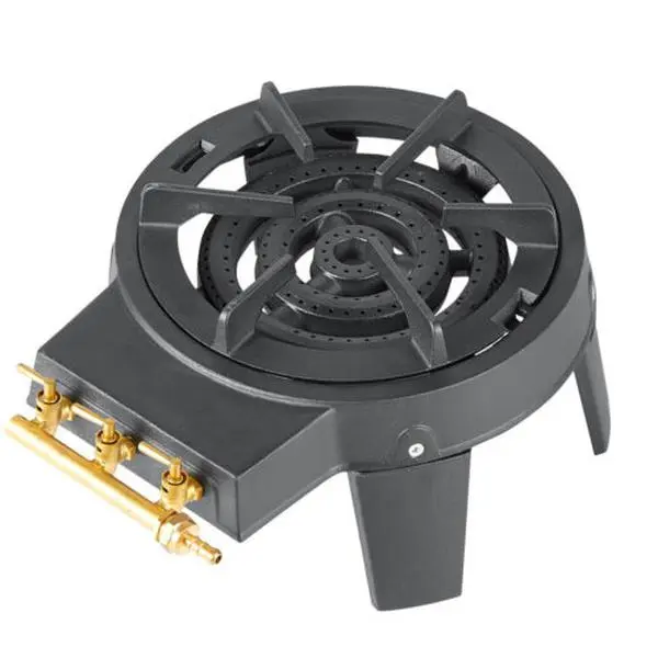 RMW Cast Iron Gas Triple Burner Ring Cast Iron Large Boiling LPG Cooker Catering Stove