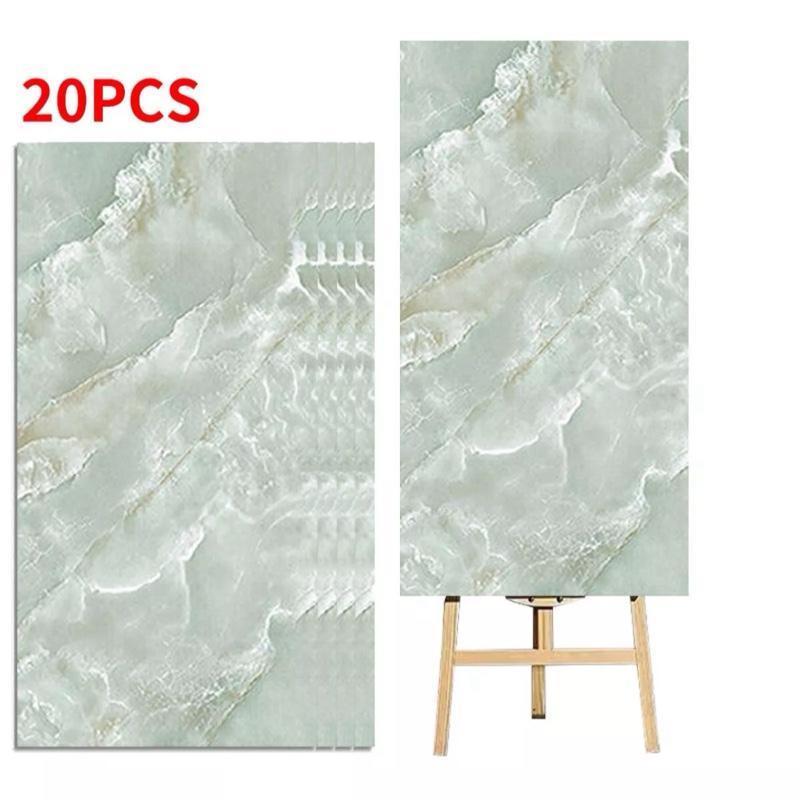 20PCS Bathroom Wall Panels PVC Cladding Shower Wet Wall Tile Marble Effect Decor 3