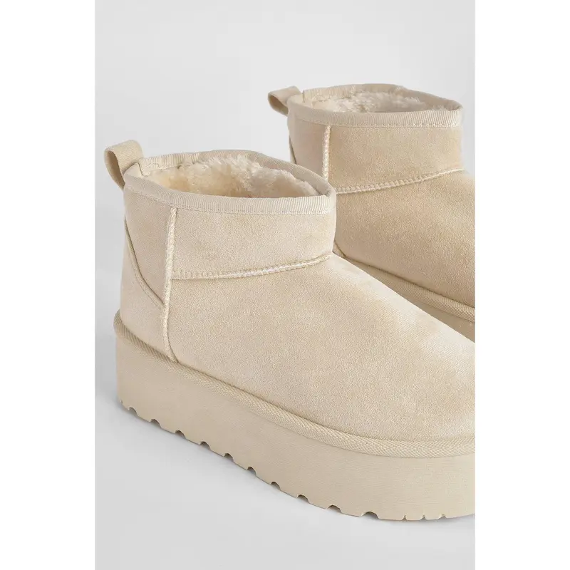 Ultra Mini Platform Faux Fur Lined Boots 4