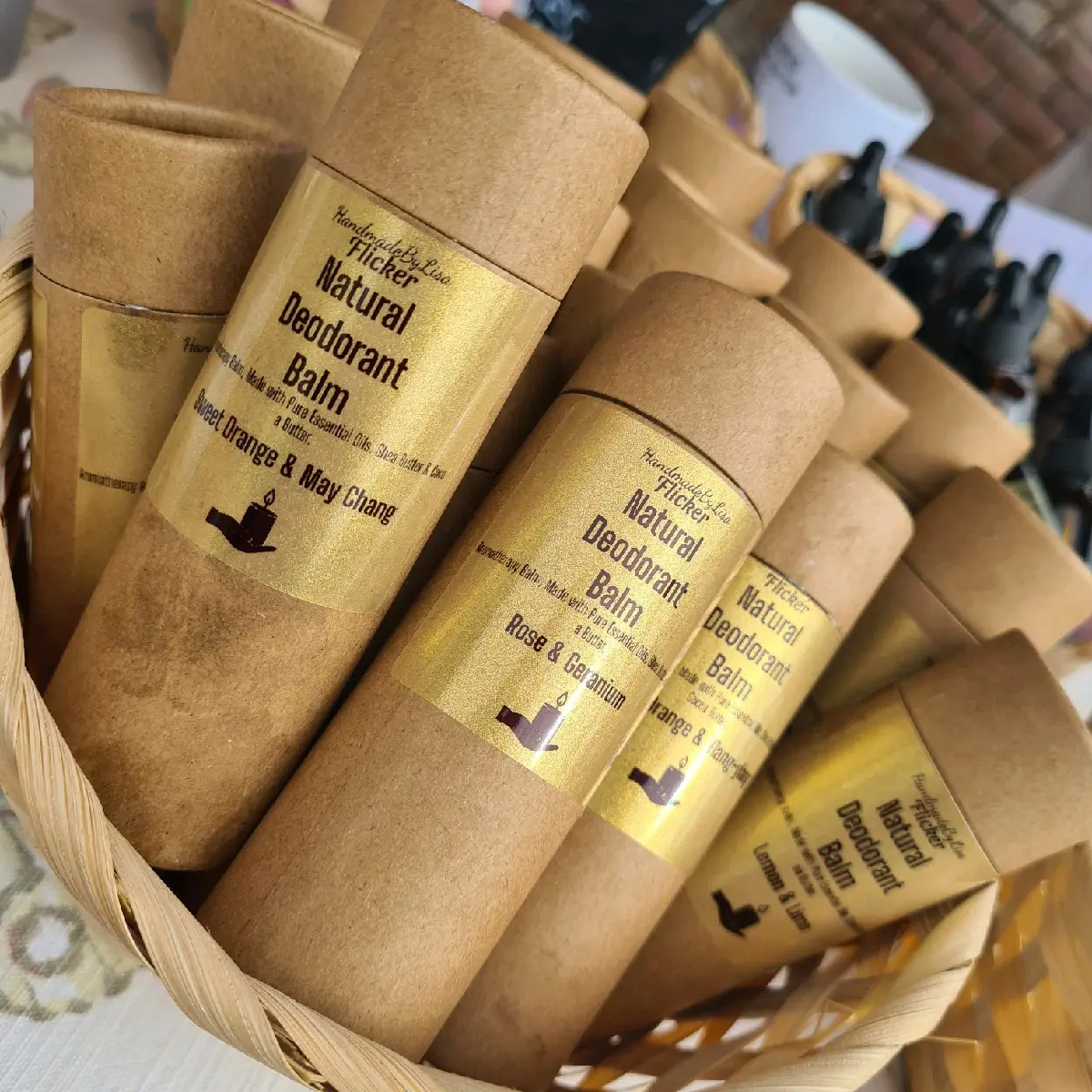 Natural Deodorant Balm, made with Pure Essential Oils and natural Butters.