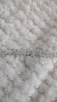 Product Review of Women's Elegant Trendy Rhinestones Decorated Anklet with Heart Design, Fashion Jewelry for Party, Daily Clothing Decor, Trendy All-match & Exquisite Jewelry for Birthday Gift, Valentine's Day, Gift from B**m 0