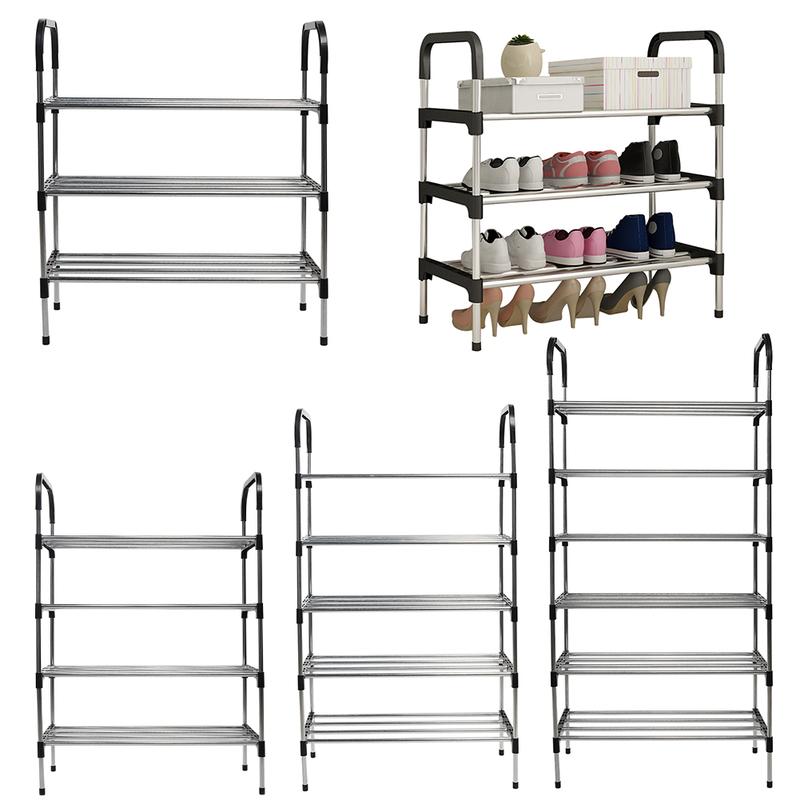 AceHome 3/4/5/6 Tiers Shoe Rack Organizer Stackable Space Saving Shoe Shelf（No Dust Cover） 5