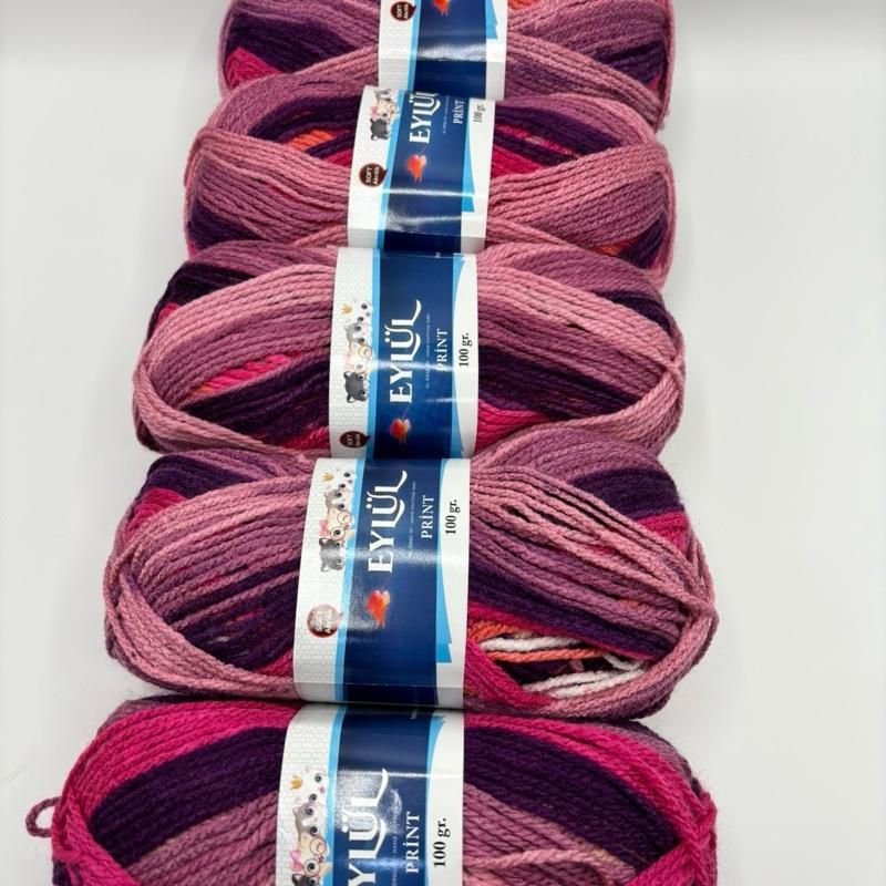 Eylul knitting crochet yarn 5x100g balls 8