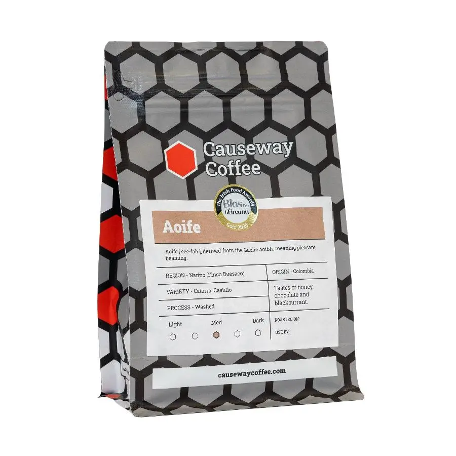 Causeway Coffee Aoife - Ethically Sourced, Award-Winning Specialty Coffee from Columbia, roasted and packed in the UK