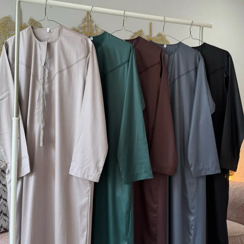 Embroidery Matching Abaya and Thobe for Ramadan 3