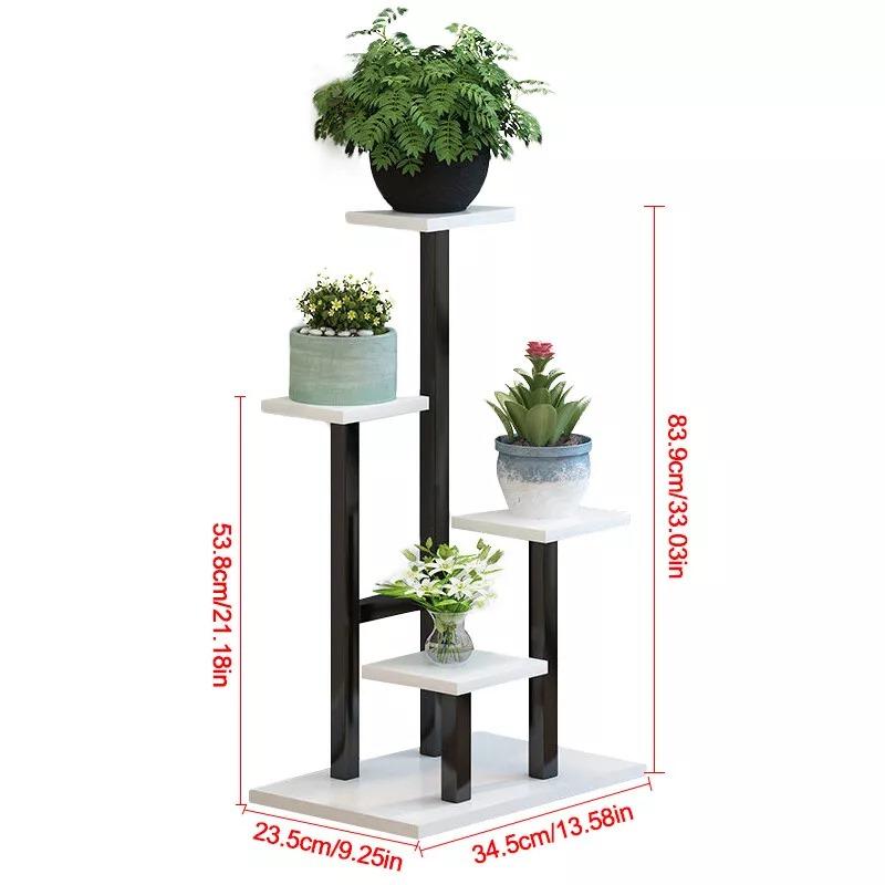 4Tier Metal Plant Stand Indoor Outdoor Garden Flower Pot Shelf Display Rack UK Organiser 7
