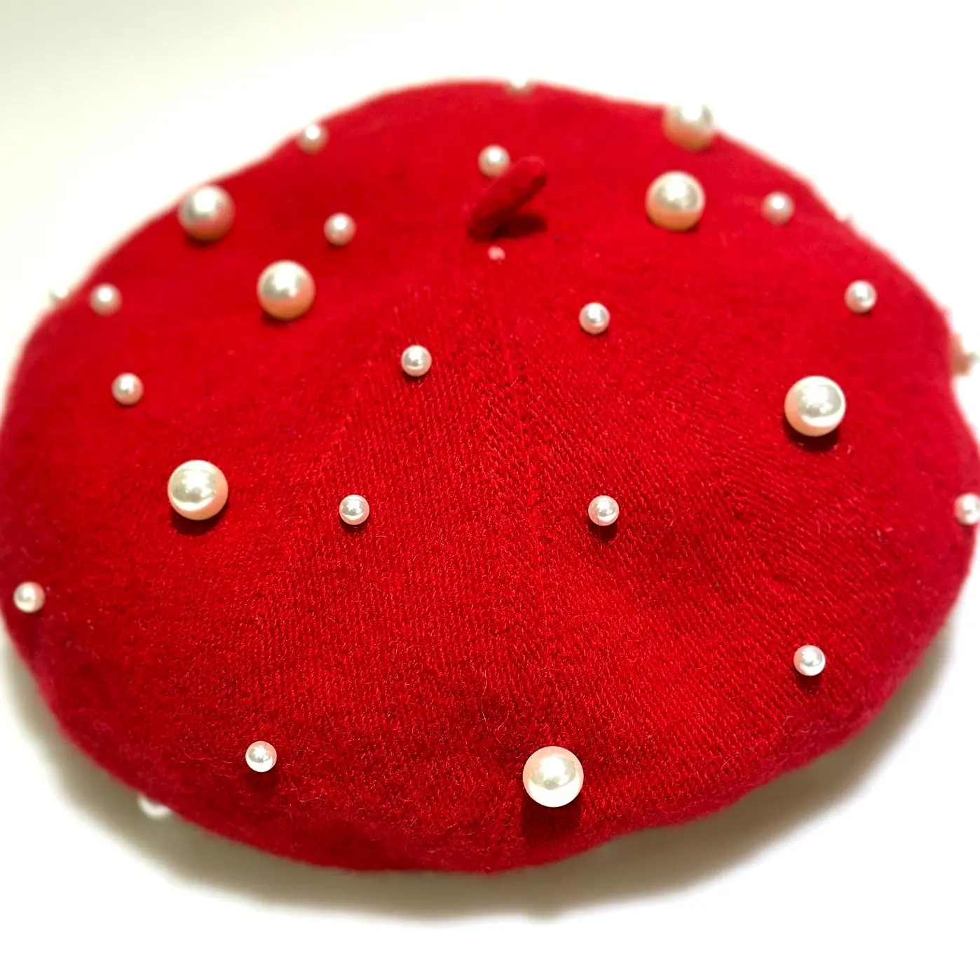 Beret Hat with Pearl