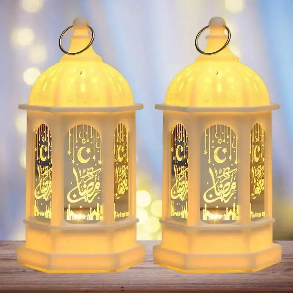 Muslim Ramadan Lantern Decor Ornament LED Festival Night Light