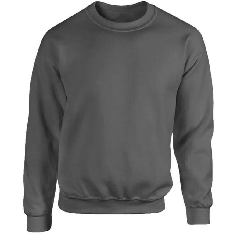 Mens Sweatshirt Plain Jersey Jumper Sweater Pullover Work Casual Leisure Neck Menswear Hoodie Tops Long Sleeve Crewneck Round Neck Cotton Fabric 4