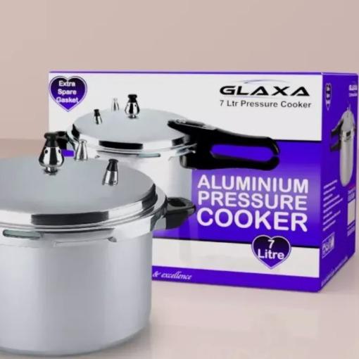 7, 9, 11 LITRE PRESSURE COOKER ALUMINIUM KITCHEN CATERING HOME WITH SPARE GASKET 7