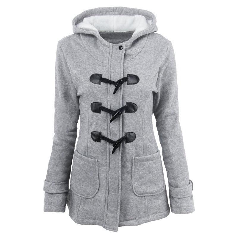 Fur Collar Long Jacket Women Clothing Fashion Womenswear Coat Hoodie  Fabric Light plain casual jackets & coats Pocket Accessories Asian hooded plain jackets & coats lapel street ladies solid minimalist 5