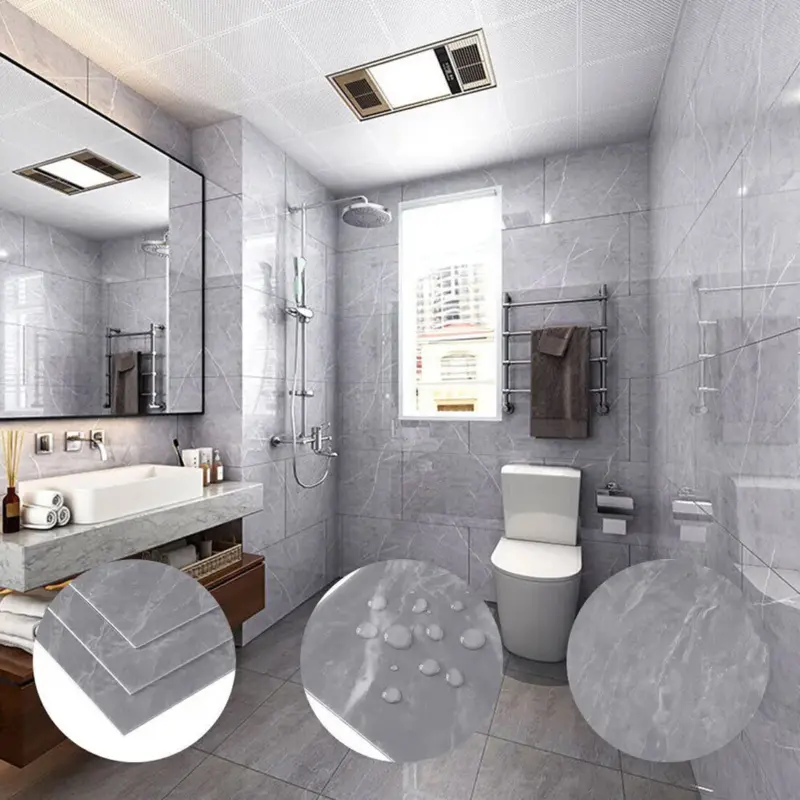20x Marble Tiles Sticker Self-Adhesive Stick On Kitchen Home Wall Bathroom Decor UK STOCK 7