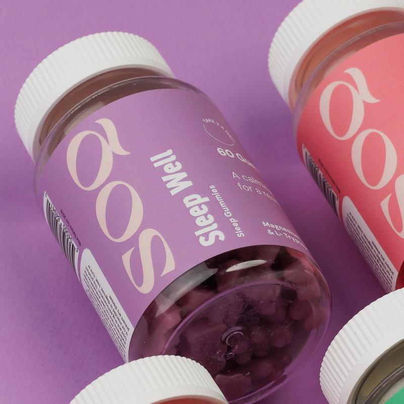 Sleep Well Gummies, Sleep Supplement, Magnesium, Gluten Free, Non GMO Healthcare Fitness Dietary Edible 7