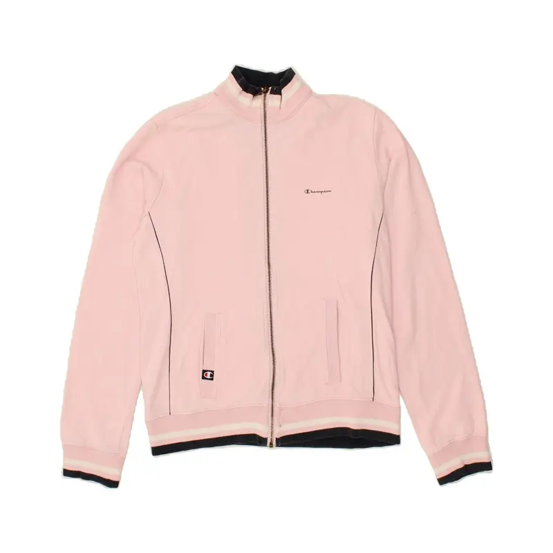Pre-Owned Vintage CHAMPION Womens Tracksuit Top Jacket UK 18 XL Pink Cotton 0