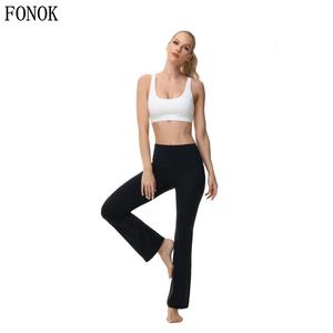 Casual Yoga Pants, Women's Yoga Bell Bottoms Flare Leggings,  High Waist Leggings for Spring Holiday, Leggings Trousers for Workout Gym Fitness