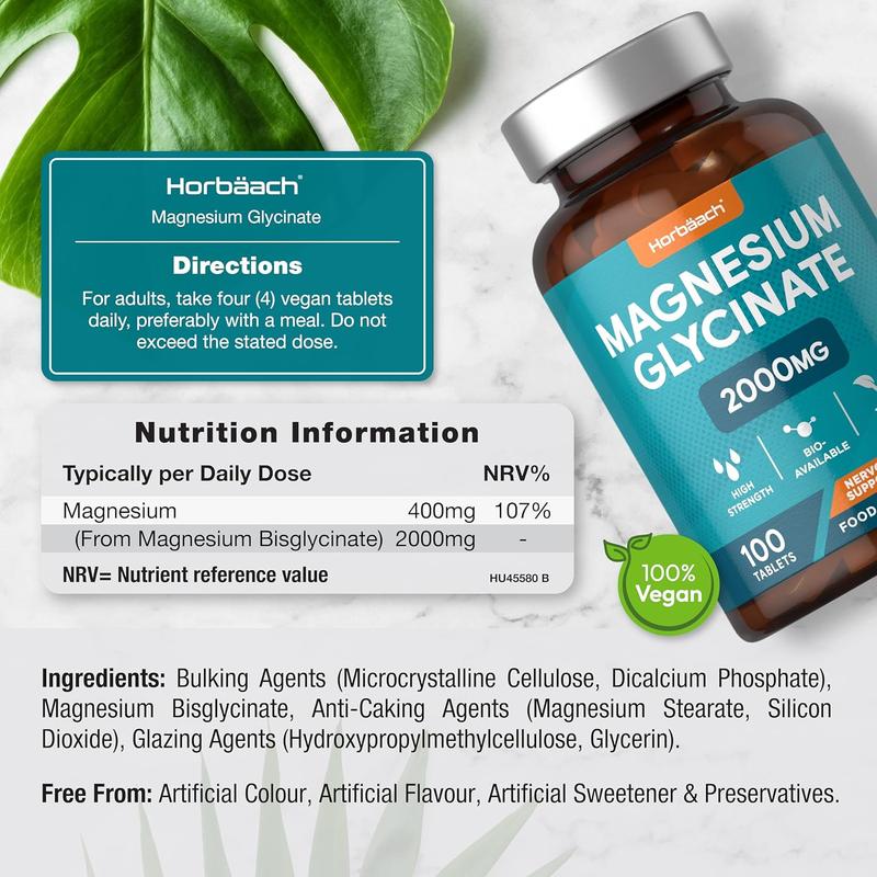 Product Introduction of 2000mg Magnesium Glycinate Supplement - 100 Vegan Tablets - High Strength - Dietary, Healthcare 6