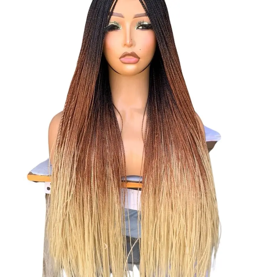 Handmade Braided wig various styles and colors crochet hair extensions straight
